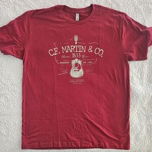 C.F. Martin & Co. Marroon Graphic Short Sleeve Tee